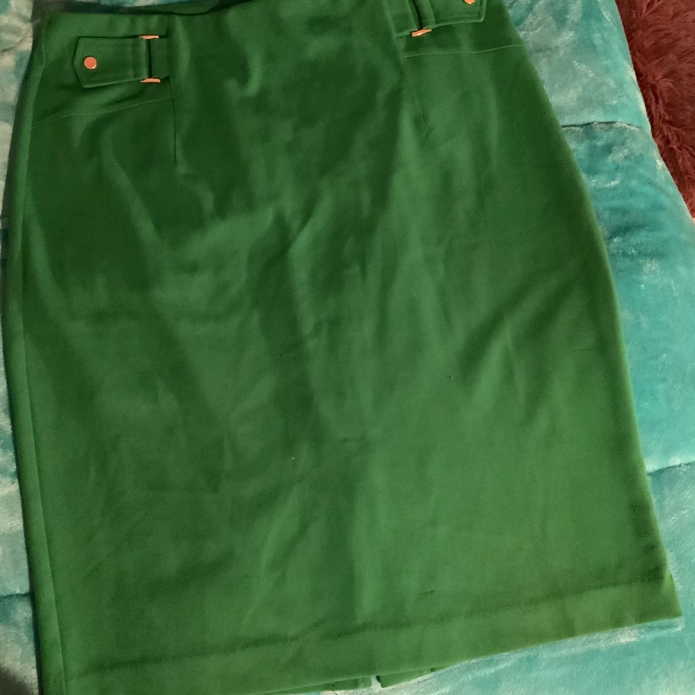 NYC Vibrant Green Pencil Skirt